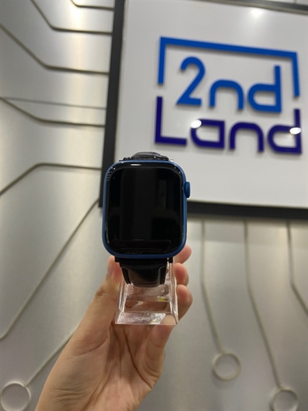 Đồng hồ Apple Watch Series 7/45mm - VN/A - GPS - Pin 85% - Viền nhôm - Màu xanh dương - Ngoại hình: 98% - Body