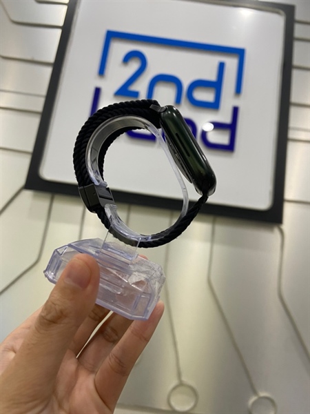 Đồng hồ Apple Watch Series 7/45mm - VN/A - GPS - Pin 95% - Viền nhôm - Màu xanh - Ngoại hình: 98% - Body 1