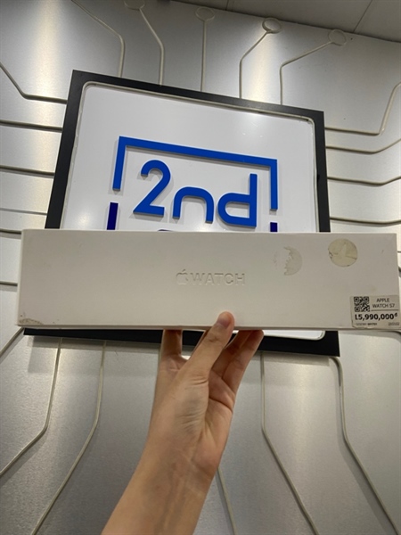 Đồng hồ Apple Watch Series 7/45mm - VN/A - LTE ( có esim ) - Pin 83% - Viền nhôm - Màu xanh - Ngoại hình: 98% - Kèm Box + sạc 3