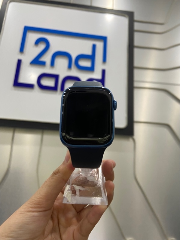 Đồng hồ Apple Watch Series 7/45mm - VN/S - GPS - Pin 91% - Viền nhôm - Màu xanh - Ngoại hình: 98% - FullBox