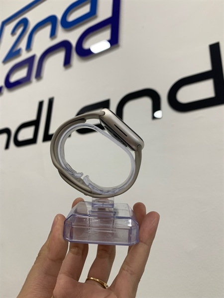 Đồng hồ Apple Watch Series 8 - 41mm - VN/A - Màu bạc - Ngoại hình: 97% - Cấn sườn 2 đốm - Body, kèm sạc 1