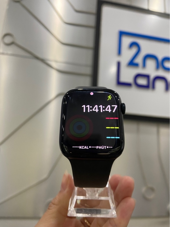 Đồng hồ Apple Watch Series 8/45mm - Bản nhôm - GPS - Màu đen - Ngoại hình: 97% - Xước thân - Body - Kèm sạc