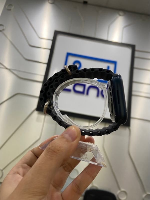 Đồng hồ Apple Watch Series 8/45mm - VN/A - LTE( có hỗ trợ esim ) - Pin 87% - Viền nhôm - Màu xanh - Ngoại hình: 98% - Kèm Box + sạc