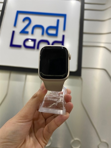 Đồng hồ Apple Watch Series 9/41mm - LL/A - GPS - 64GB - Pin 95% - Viền nhôm - Màu kem - Ngoại hình: 98% - Kèm sạc