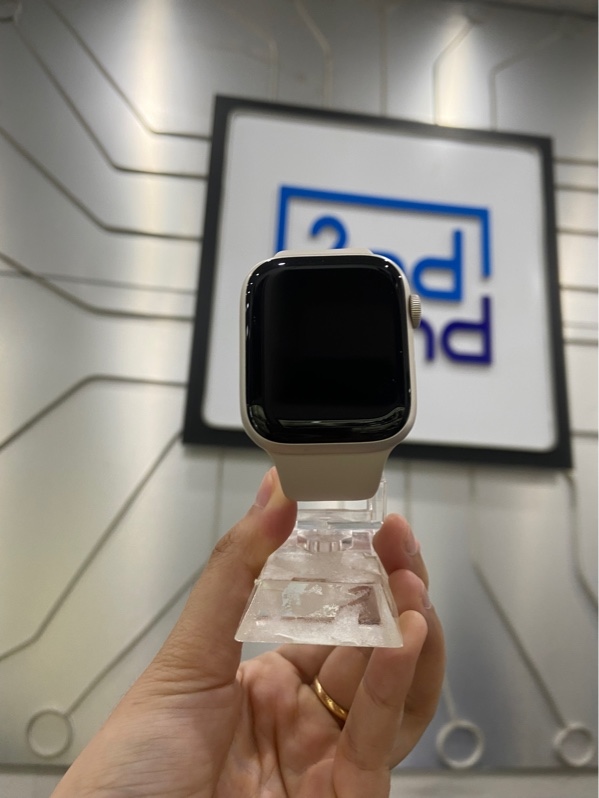 Đồng hồ Apple Watch Series 9/45mm - ZA/A - Bản LTE có esim - Pin 96% - Màu trắng - Ngoại hình: 97% - Xước nhẹ - Kèm Box + sạc