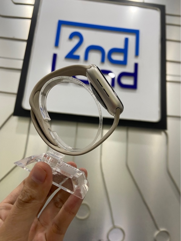 Đồng hồ Apple Watch Series SE Gen 2/44mm - SA/A - GPS - Pin 100% - Viền nhôm - Màu kem - Ngoại hình: 98% - Màn đánh kính - Body -