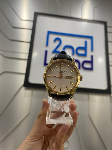 Đồng hồ Aries Gold President G9042G-W - 37mm - Máy cơ miyota - Màu gold - Ngoại hình: 98% - Đã thay dây - Body