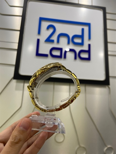 Đồng hồ Atlantic Seapair 60335 - Màu vàng - Ngoại hình: 97% - Viền mặt trầy, mặt lưng + dây đeo trầy - Body 2