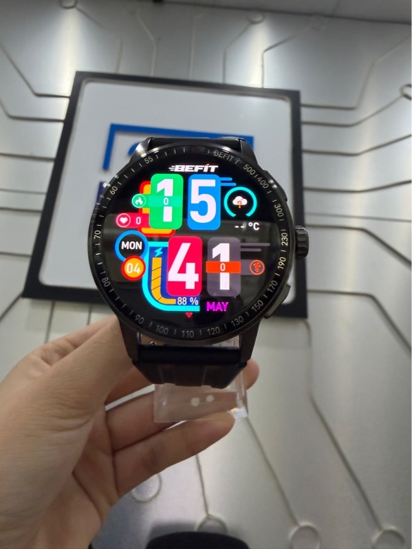 Đồng hồ Befit Sporty 3 - 45mm - Màu đen - Ngoại hình: 98% - Kèm sạc - không bảo hành