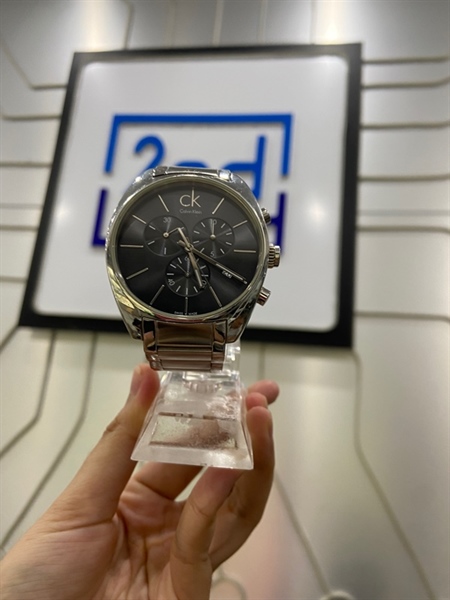 Đồng hồ Calvin Klein K2F271 - 44mm - Màu đen bạc - Ngoại hình: 97% - Kính trầy - Kèm Box 1