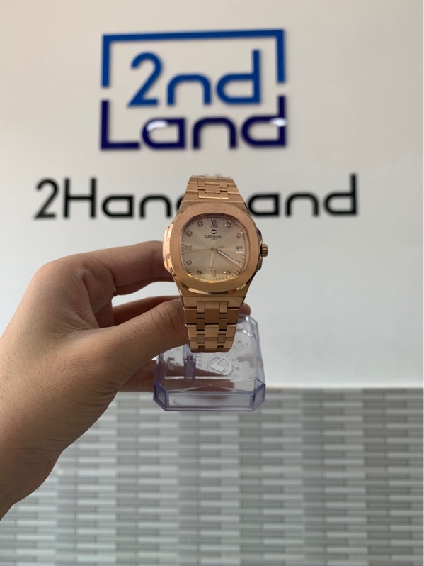 Đồng hồ Carnival 8160L - 34mm - Màu vàng hồng - Ngoại hình: 98% - Body