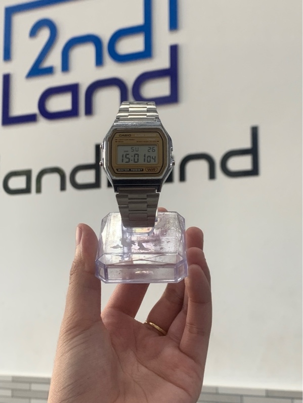 Đồng hồ Casio A158WE - Màu bạc - Ngoại hình: 97% - Trầy kính - Body