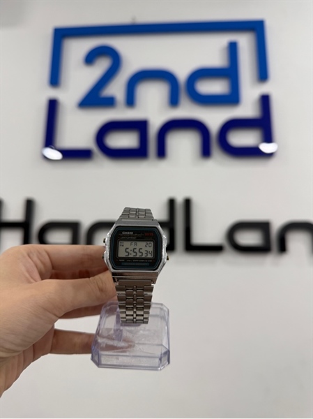 Đồng hồ Casio A159W - Màu bạc - Ngoại hình 97% - Trầy nhiều - Body