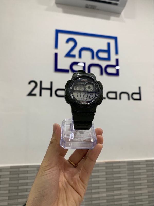 Đồng hồ Casio AE-1000W - Màu xanh rêu - Ngoại hình: 97% - Trầy kính, trầy body - Body