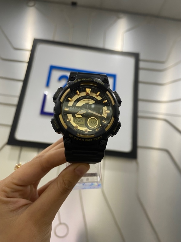 Đồng hồ Casio AEQ-110BW-9AVDF - Màu đen - Ngoại hình: 98% - Body