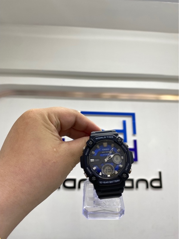 Đồng hồ Casio AEQ-120W-2AVDF - 52.2 mm - Màu xanh - Ngoại hình 98% - Body