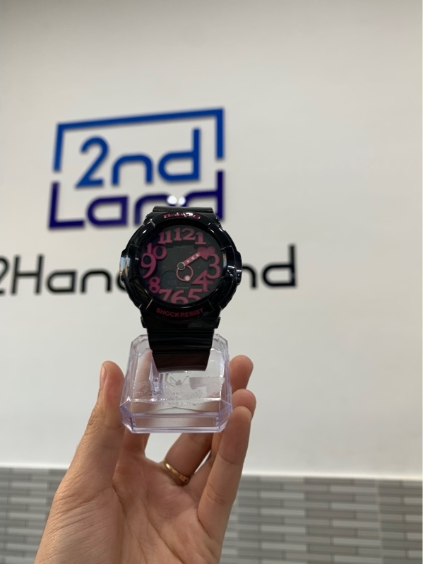 Đồng hồ Casio Baby-G BGA-130 - Màu đen - Ngoại hình: 98% - Trầy, đèn yếu - Body