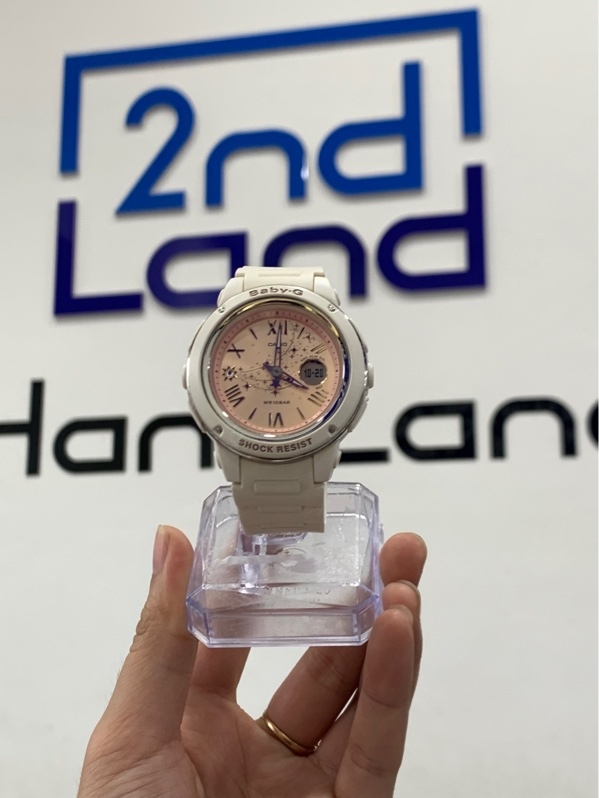 Đồng hồ Casio Baby-G BGA-150ST - 42mm - Màu trắng - Ngoại hình: 98% - Body