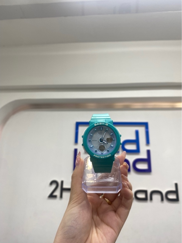 Đồng hồ Casio Baby-G BGA-250-2A - 41mm - Màu xanh ngọc - Ngoại hình 97.5% - Kèm Box
