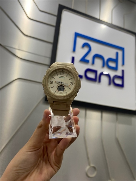Đồng hồ Casio Baby G BGA 260 - Còn tem vàng - Màu kem - Ngoại hình: 96% - Body