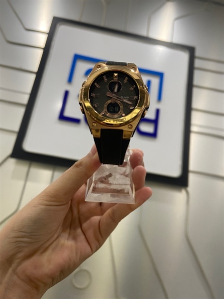 Đồng hồ Casio Baby-G MSG-C100G-1ADR - Mặt dây xám, khung vàng gold - Ngoại hình: 98% - Kèm Box