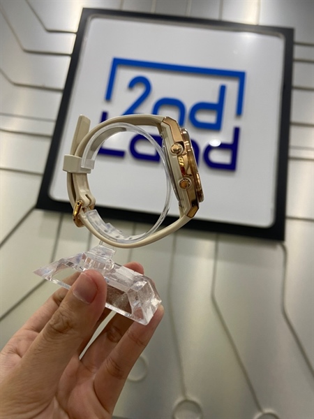 Đồng hồ Casio Baby-G MSG-C100G-7ADR - Mặt hồng gold, dây trắng - Ngoại hình: 98% - Kèm Box 1