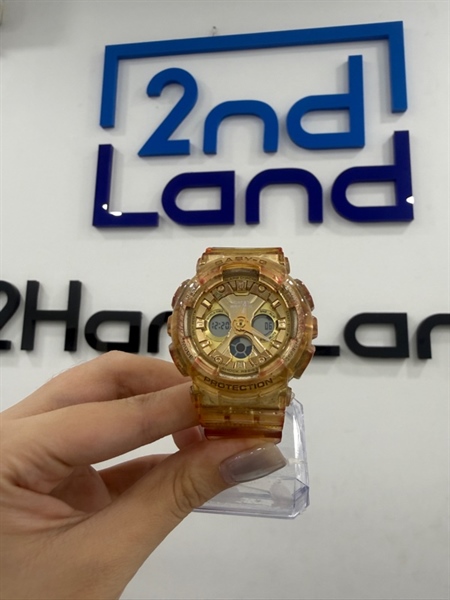 Đồng hồ Casio Baby GBA-130CVG - Màu trắng - Ngoại hình 97% - Ố vàng - Body