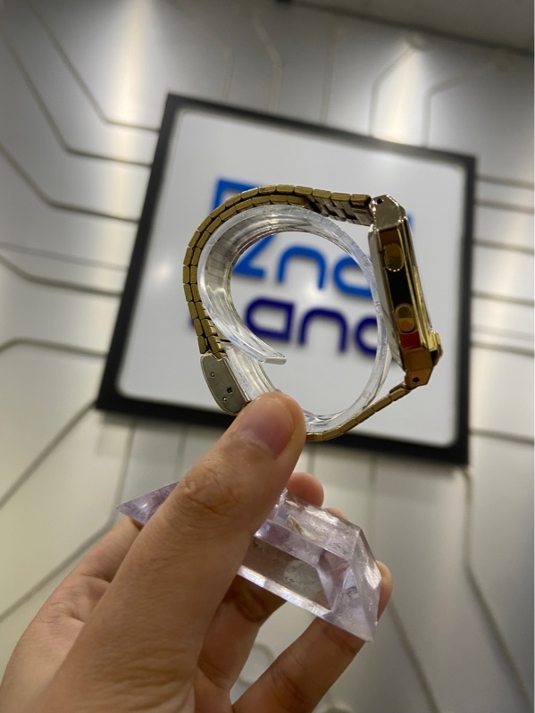 Đồng hồ Casio Data Bank DB-500G - Màu vàng - Ngoại hình: 97% - Mất tiếng - Body