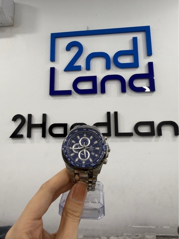 Đồng hồ Casio Edifice EF-539D-1A2VUDF - Màu bạc - Ngoại hình 96% - Trầy xước nặng , kính trầy - Body