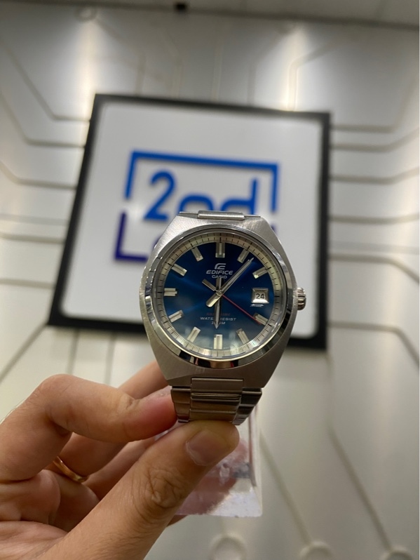 Đồng hồ Casio Edifice EFB-109D-2AV - 43.5mm - Màu bạc - Ngoại hình: 99% - Fullbox - Còn bảo hành ở Vạn Hạnh Mall đến ngày 12/9/2028