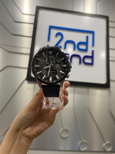 Đồng hồ Casio Edifice EFR-303L-1AVUDF/51.6mm - Màu đen - Ngoại hình: 97% - Kính Trầy - Body