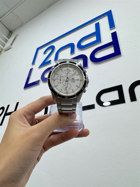 Đồng hồ Casio Edifice EFR-526 - Màu trắng - Ngoại hình 97% - Body