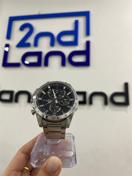 Đồng hồ Casio Edifice EFR-571D-1AVUDF - Màu bạc - Ngoại hình 97% - Kính trầy , viền trầy - Kèm Box , thẻ bảo hành 16/08/2026 1