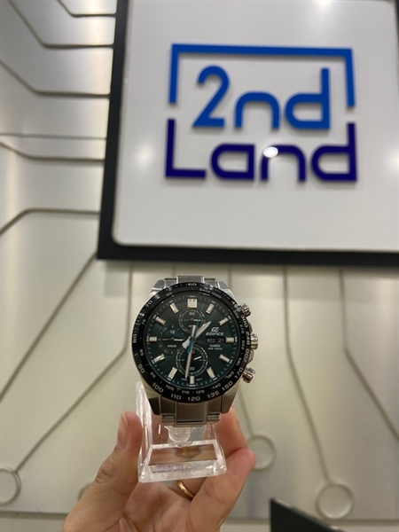 Đồng hồ Casio Edifice EFR-574 - Màu bạc mặt xanh - Ngoại hình: 98% - Body