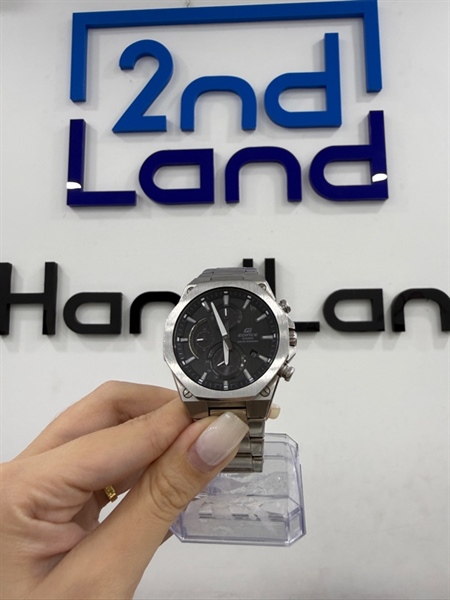 Đồng hồ Casio Edifice EFS-S570D-1AUDF - Màu bạc - Ngoại hình 97% - Kính trầy ít , viền trầy nhiều - Kèm Box 1