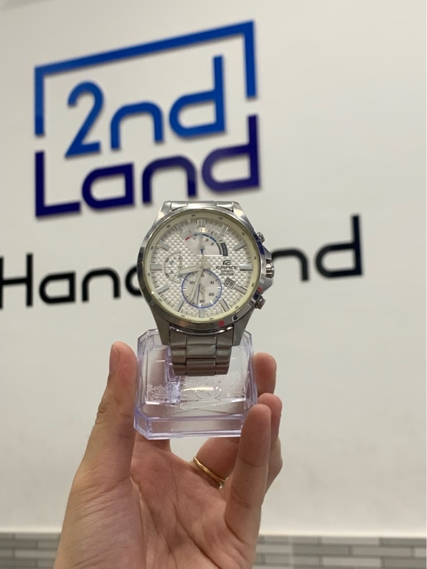 Đồng hồ Casio Edifice EFV-530D-7AVU - Size 47mm - Màu bạc - Ngoại hình: 97% - Body