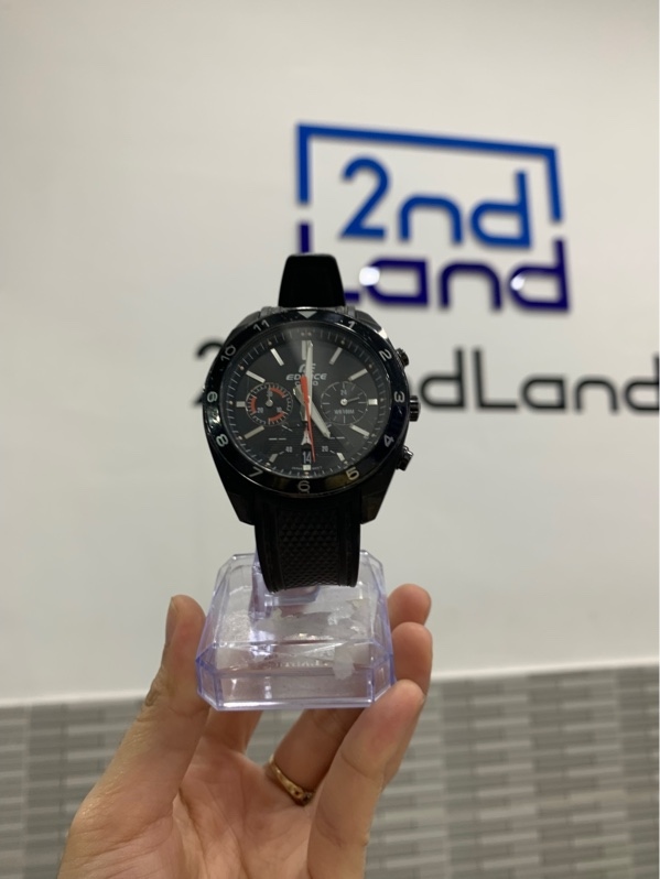 Đồng hồ Casio Edifice EFV-590PB - Màu đen - Ngoại hình: 97% - Trầy body, trầy kính - Body