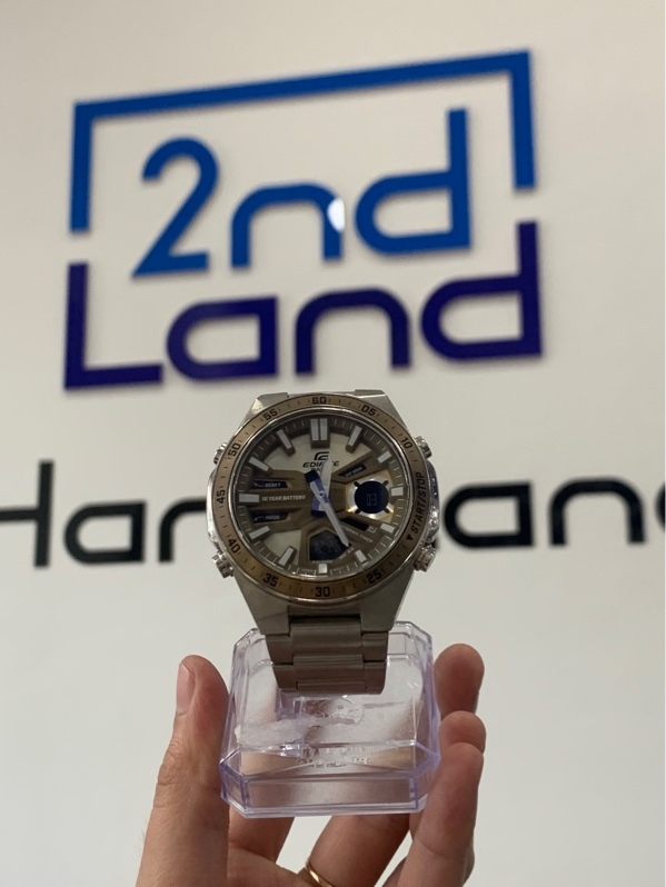 Đồng hồ Casio Edifice EFV-C110D - Màu bạc - Ngoại hình: 98% - Box + mắt nối