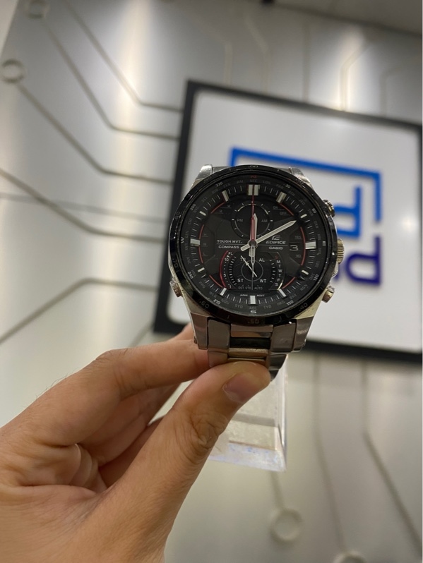 Đồng hồ Casio Edifice Touch Solar Multi Band 5 - EDW- A1200 - Màu bạc - Ngoại hình: 97% - Body