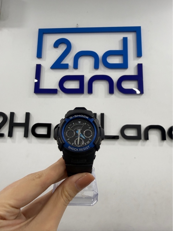 Đồng hồ Casio G-Shock AW-591 - Màu đen - Ngoại hình 97% - dây trầy, kính trầy - Body