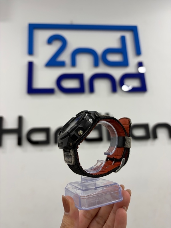 Đồng hồ Casio G-shock AW-591MS-1ADR - Màu đen dây vải - Ngoại hình 97% - Dây vải rách , bong hết da - Body