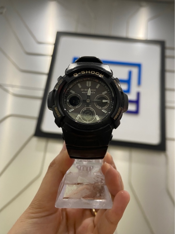 Đồng Hồ Casio G-Shock AWG-M100 - 46mm - Màu đen - Ngoại hình: 97% - Xước nhẹ thân - Body