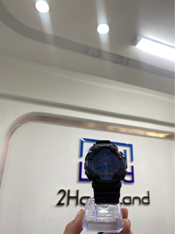 Đồng hồ Casio G-Shock GA-100-1A2 - 51mm -Màu đen - Ngoại hình 97% - Body
