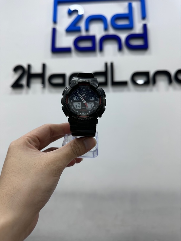 Đồng hồ Casio G-Shock GA-100-1A4 - 51.2mm - Màu đen - Ngoại hình 97% - Body