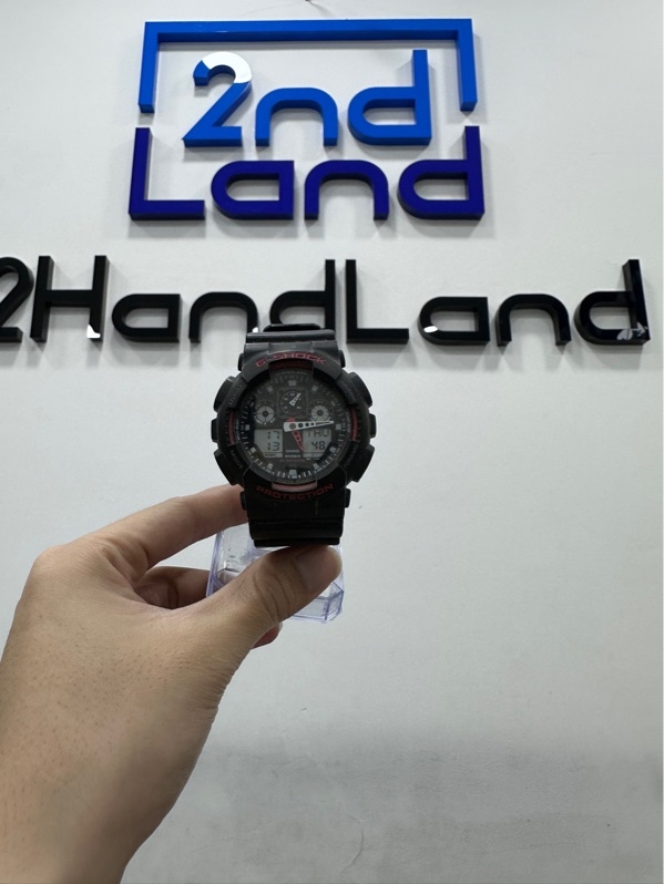 Đồng hồ Casio G-shock GA-100-1A4 - Màu đen - Ngoại hình: 97% - Body
