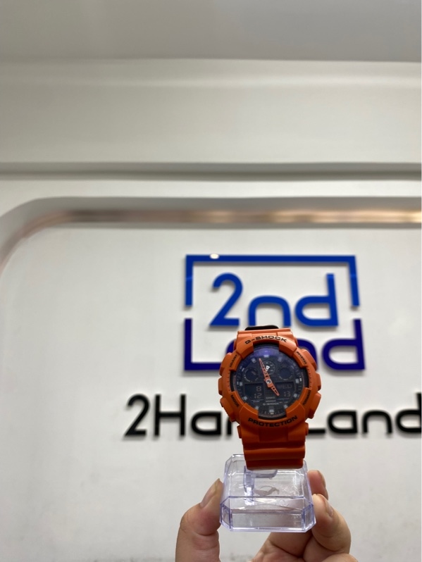 Đồng hồ Casio G-Shock GA-100L - 50mm - Màu cam - Ngoại hình 97% - Body