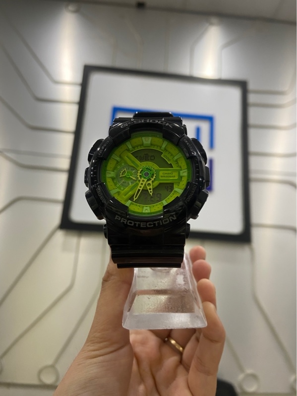 Đồng Hồ Casio G-Shock GA-110B-1A3-HDR - 55mm - Mặt xanh - Ngoại hình: 98% - Body