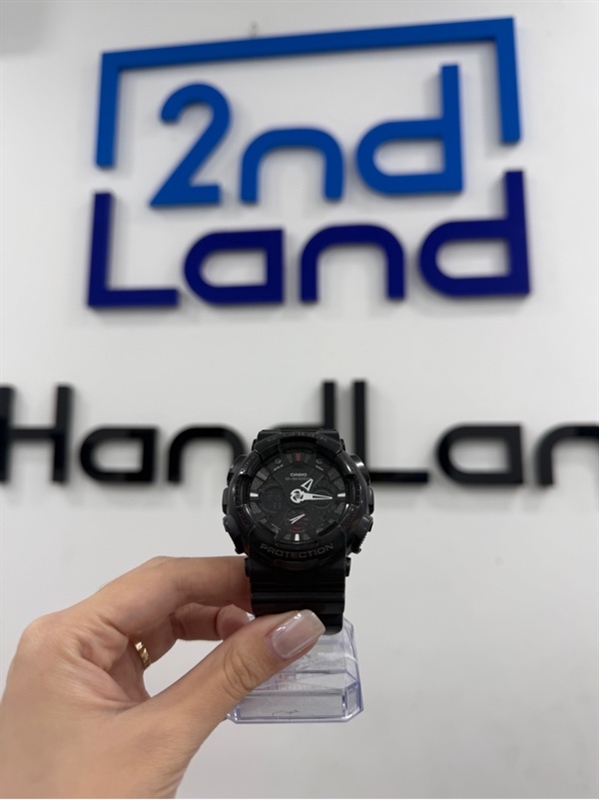 Đồng hồ Casio G-shock GA-120 - Màu đen - Ngoại hình 97% - viền trầy , kính trầy xước - Kèm Box