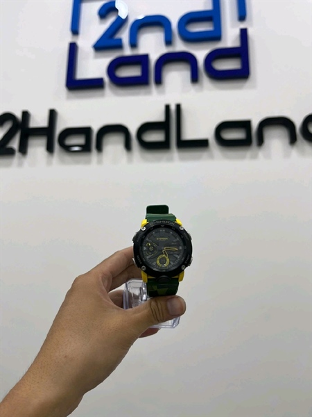Đồng hồ Casio G-Shock GA-2000 - Màu vàng - Ngoại hình 97% - Đã thay dây - Body
