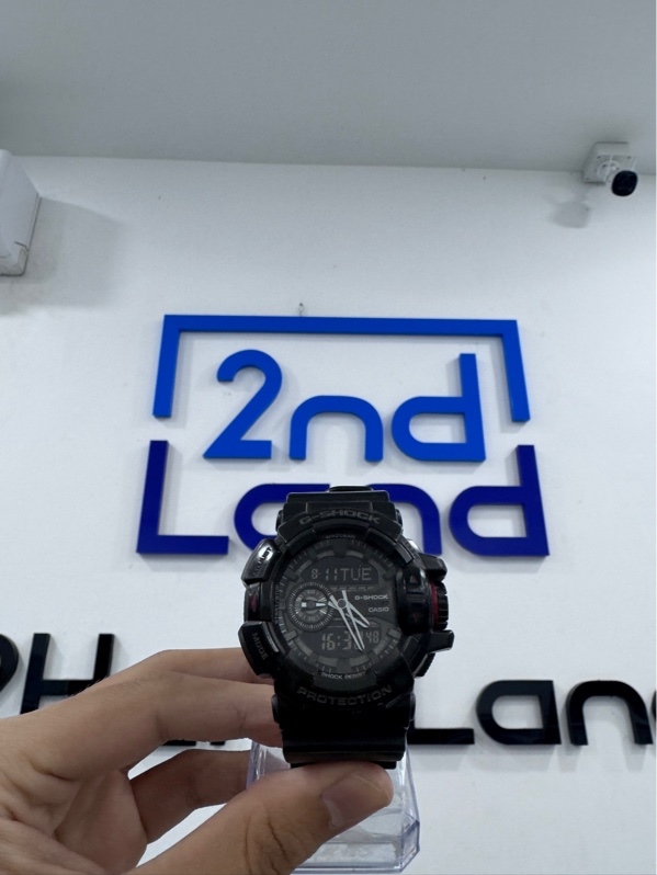 Đồng hồ Casio G-shock GA-400-1B - Màu đen - Ngoại hình 97% - Mặt kính trầy, mặt sau trầy, dây xước - Body